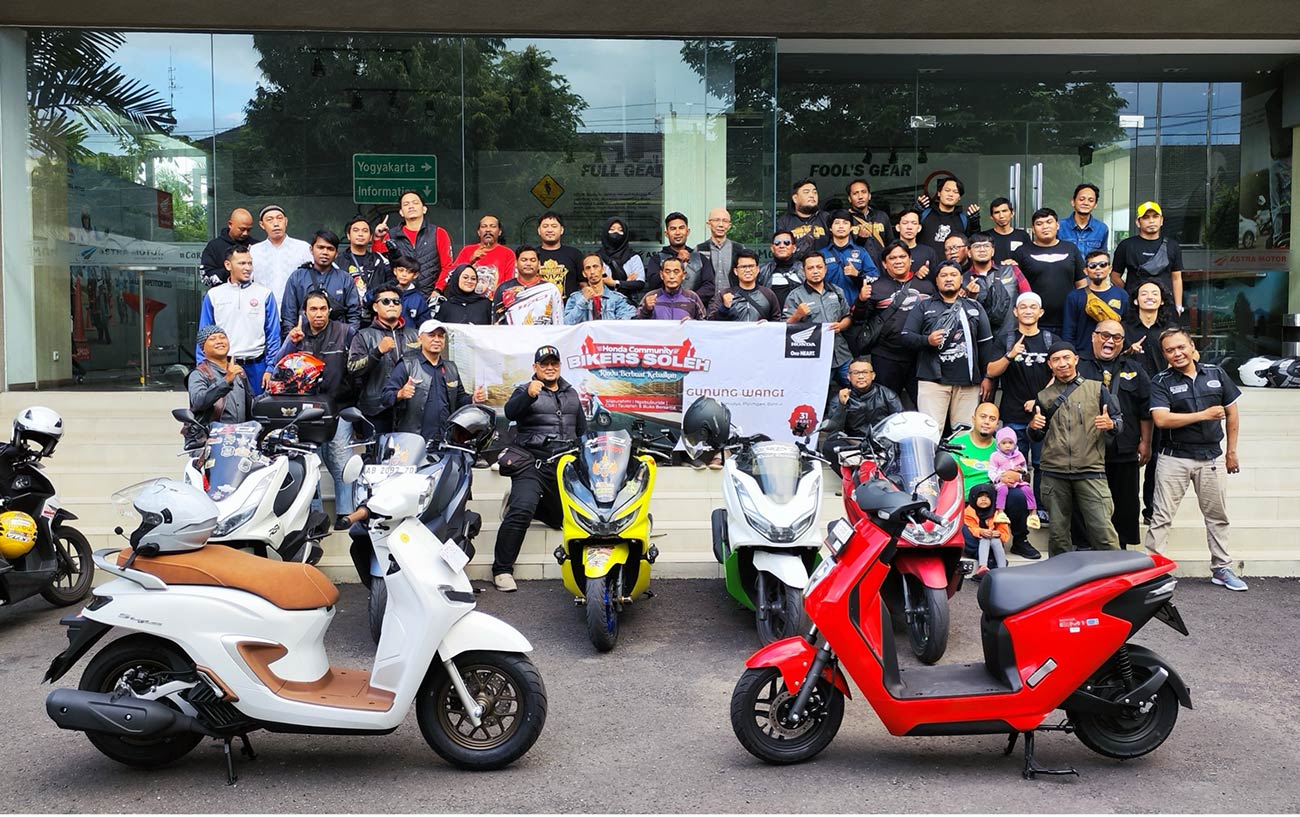 Astra Motor Yogyakarta dan PMHY Tebarkan Kebaikan Melalui Honda Bikers Soleh 2024