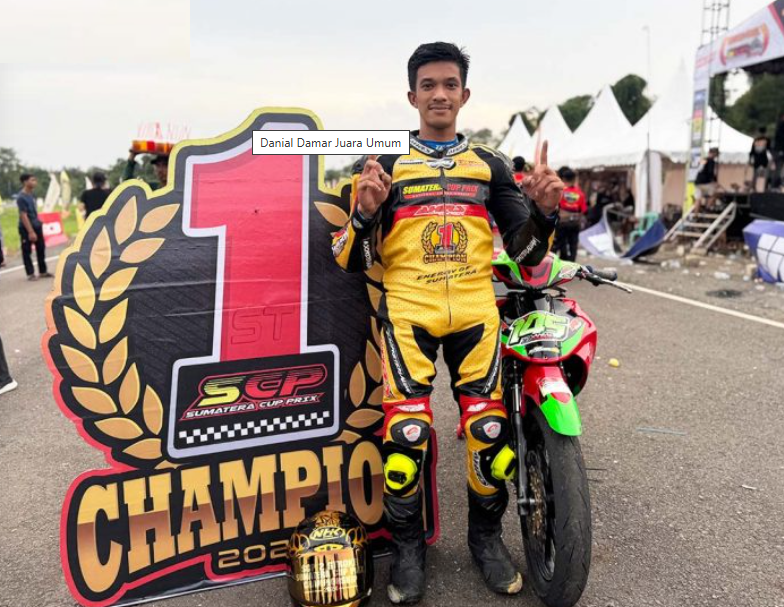 Danial Damar WRS Wiradinata DRT Sukses Raih Gelar JU 2 Tak Sumatera Cup Prix (SCP) 2024